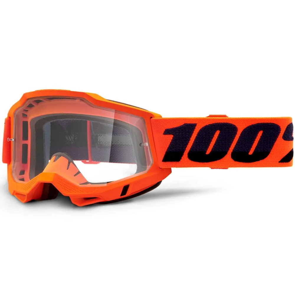 100% - Accuri 2 Orange W/ Clear Lens Goggles