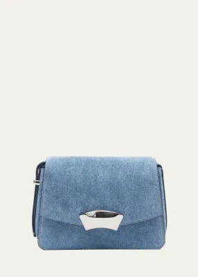 3.1 Phillip Lim ID Denim Suede Shoulder Bag