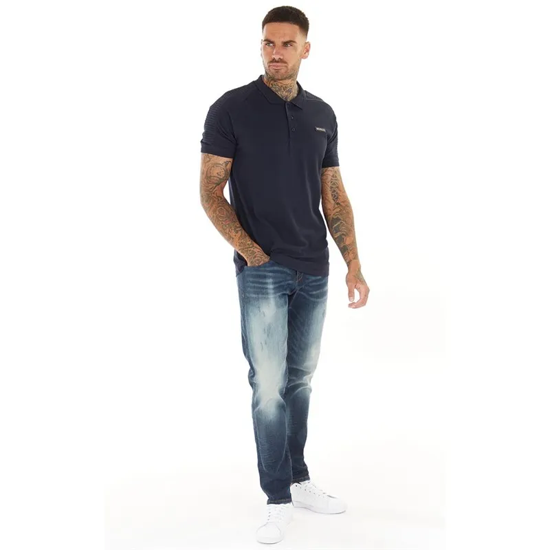 883 Police Mens Starwin Polo Navy