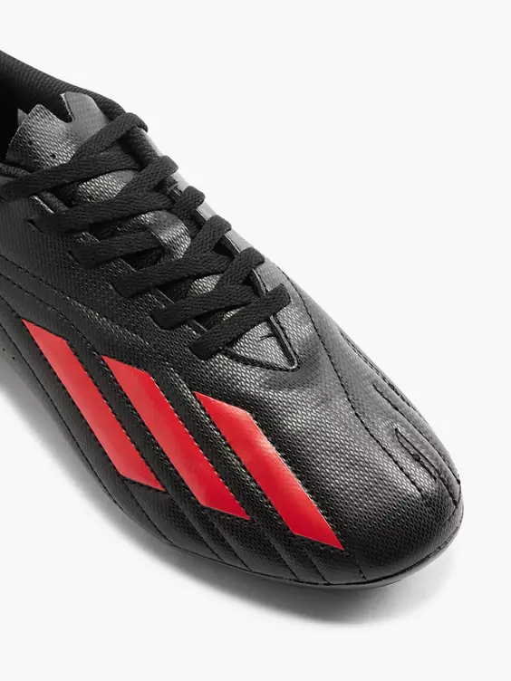 adidas  Adidas Black/Red Deportivo II FXG J Teen Lace-Up Football Boot