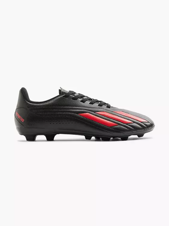 adidas  Adidas Black/Red Deportivo II FXG J Teen Lace-Up Football Boot