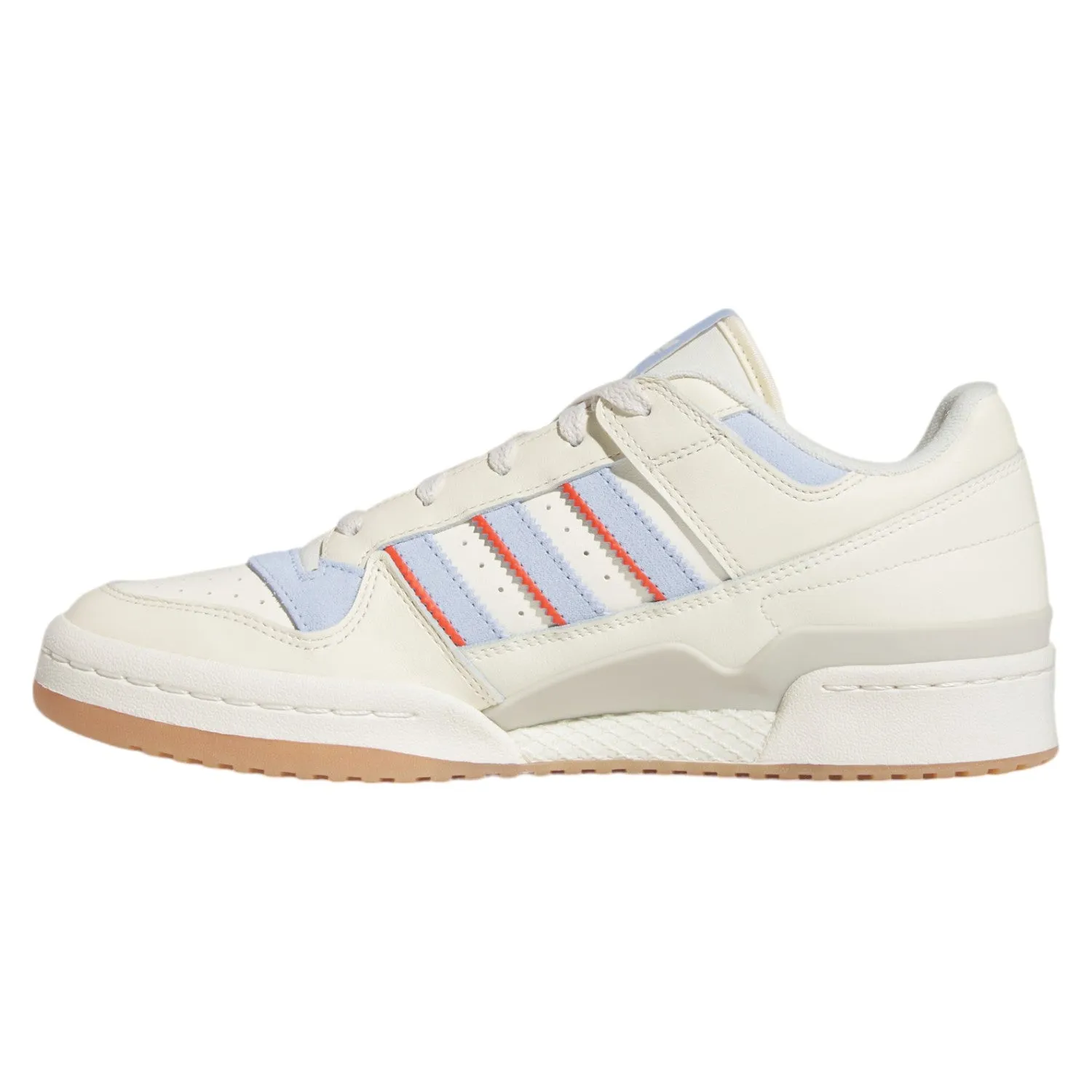 adidas Originals Unisex Forum Low Classic Shoes - Cream White / Blue Dawn / Preloved Red