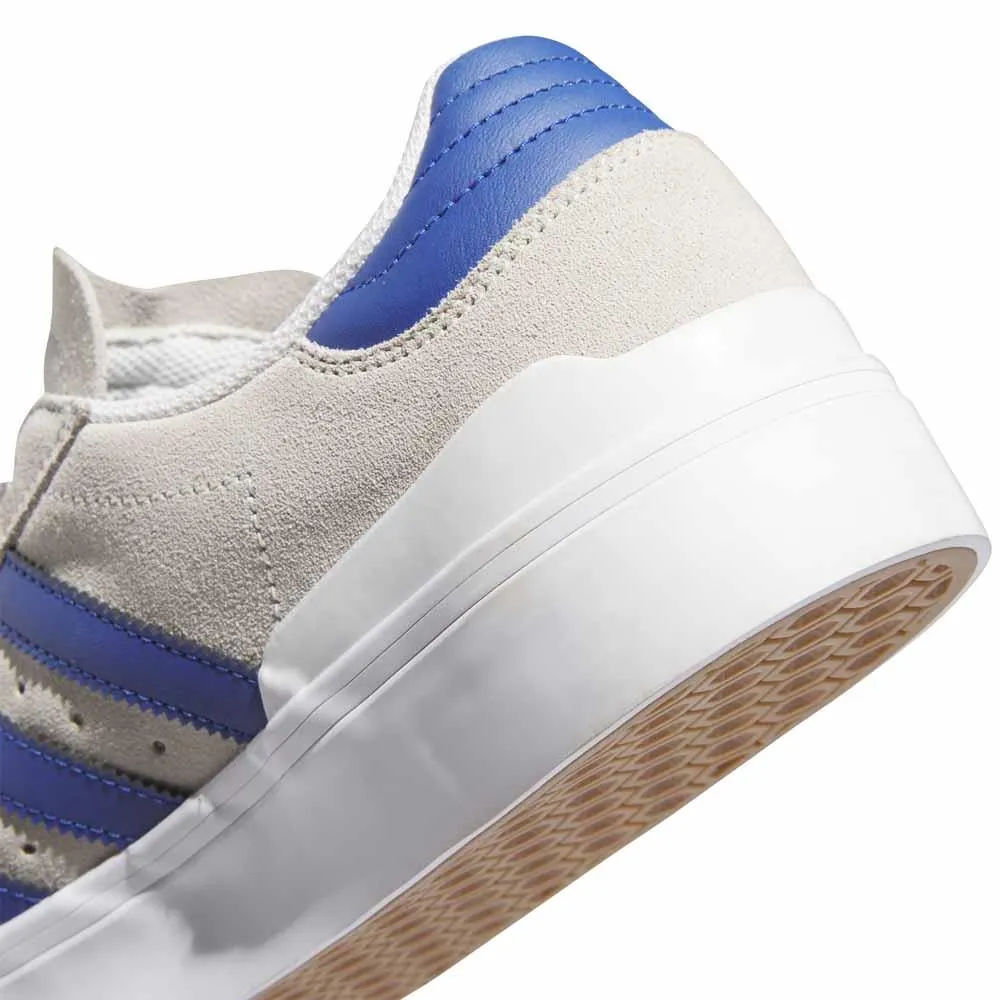 Adidas Skateboarding Busenittz Vulc 11 Crystal White Royal Blue Gold Metallic Skate Shoes