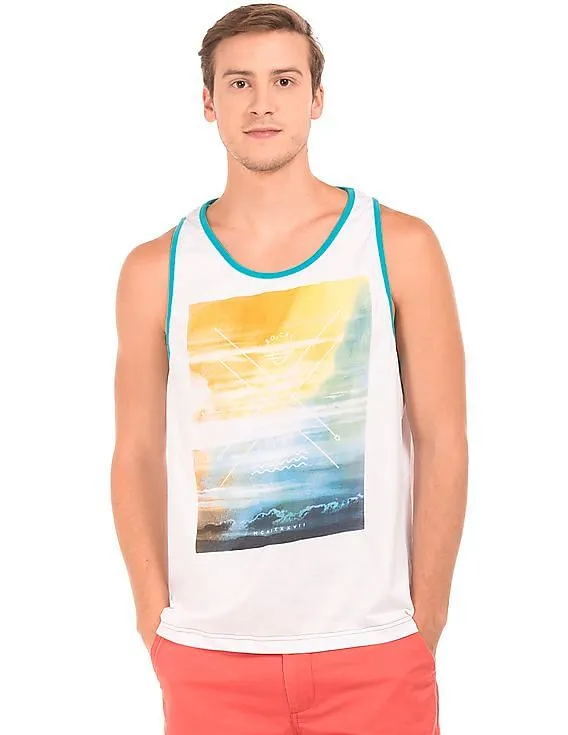 Aeropostale Regular Fit Printed Tank