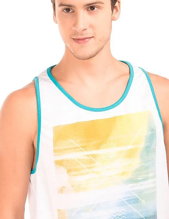 Aeropostale Regular Fit Printed Tank