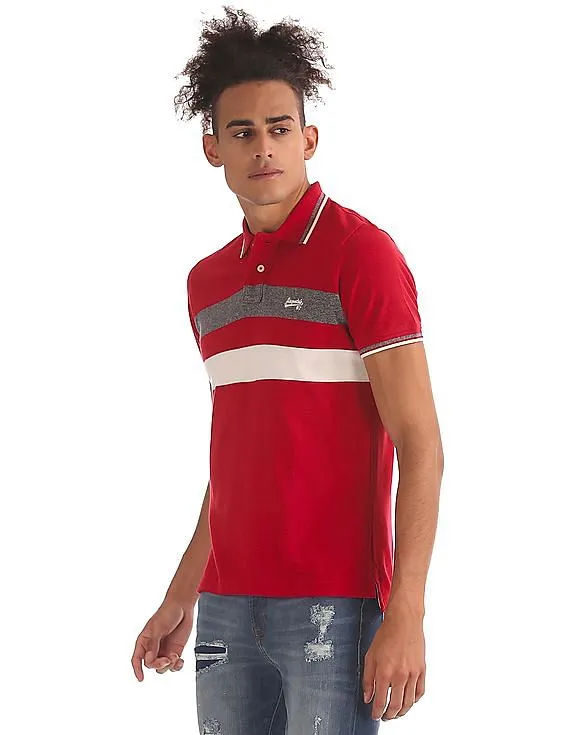 Aeropostale Regular Fit Stripe Polo Shirt