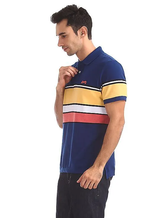 Aeropostale Regular Fit Striped Polo Shirt