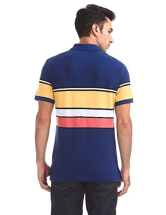 Aeropostale Regular Fit Striped Polo Shirt