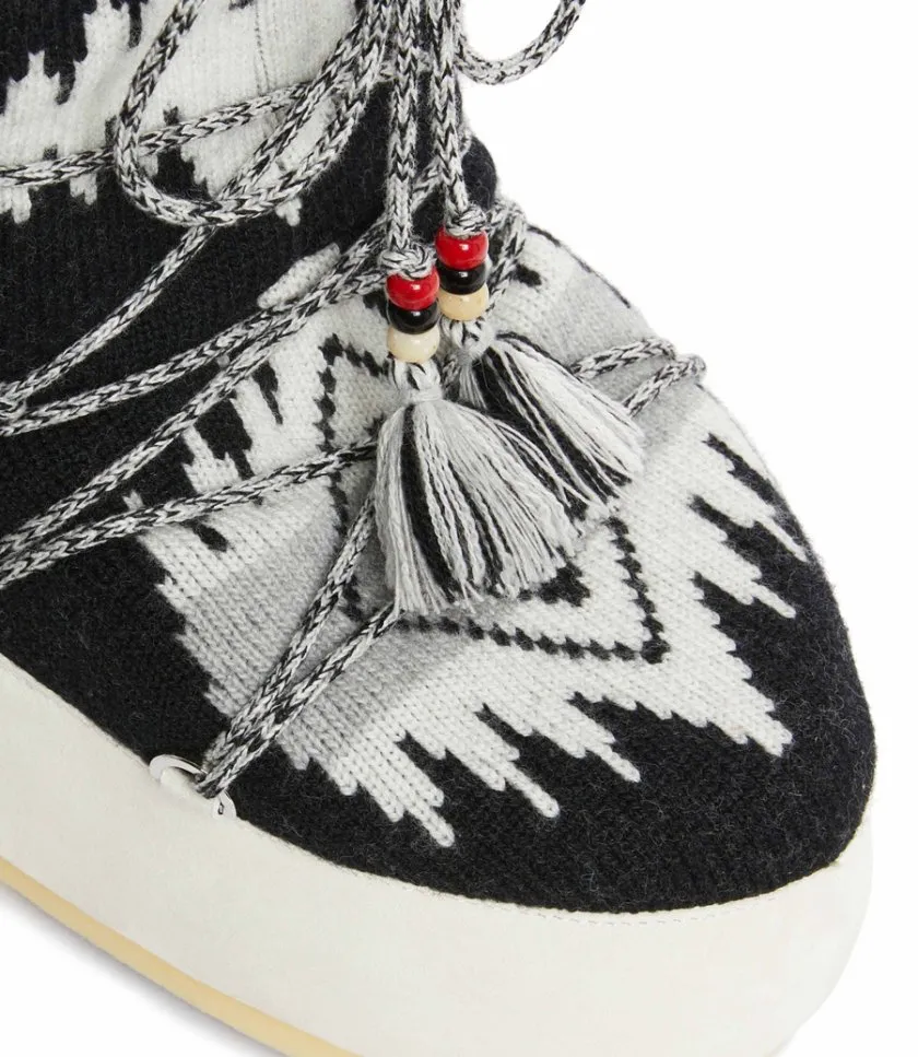 ALANUIALANUI X MOON BOOT ICON KNIT BLACK