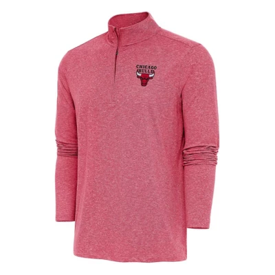 Antigua Chicago Bulls Hunk 1/4 Zip Pullover Long Sleeve 1/4 Zip