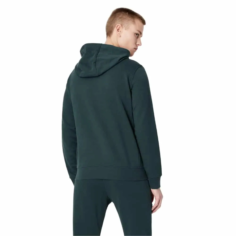 Armani Exchange Basic Zipped Green Hoodie | Menswear Online