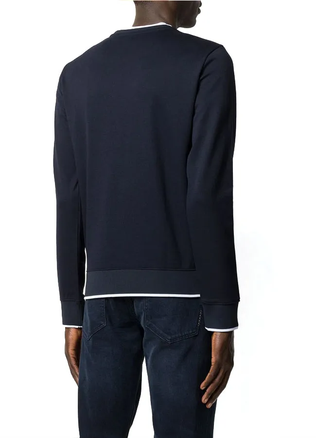 Armani Exchange Pullover Sweatshirt With Front Circle Logo