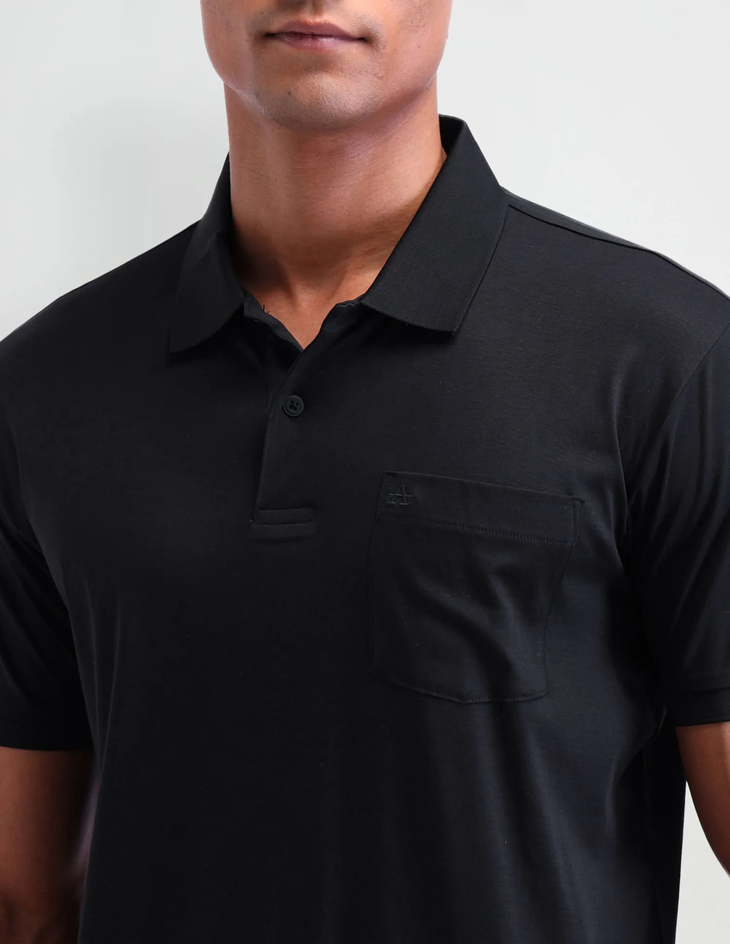 Arrow Solid Pattern Cotton Polo Shirt