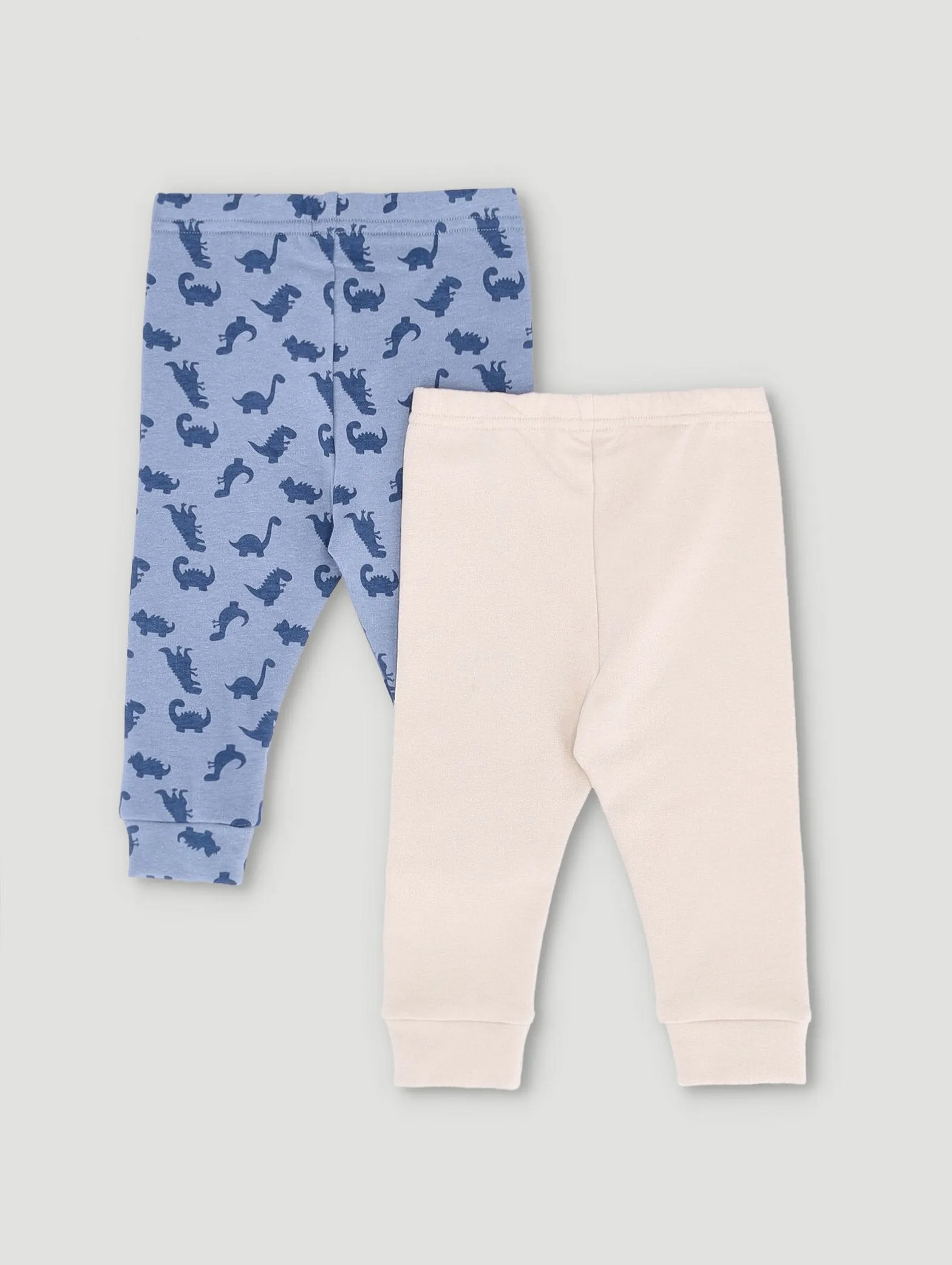 Baby Boys 2 Pack Dino Leggings