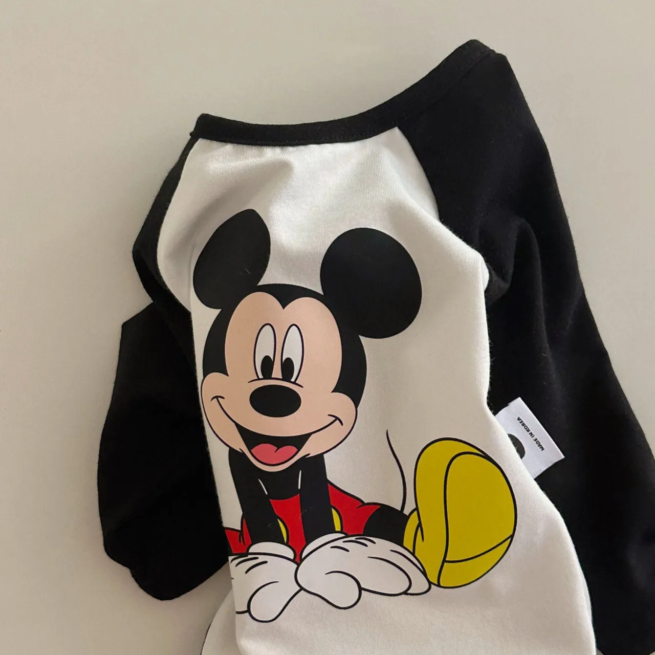 Baby Mickey Mouse Colorblock Raglan Romper (3-18m) - 2 Colors