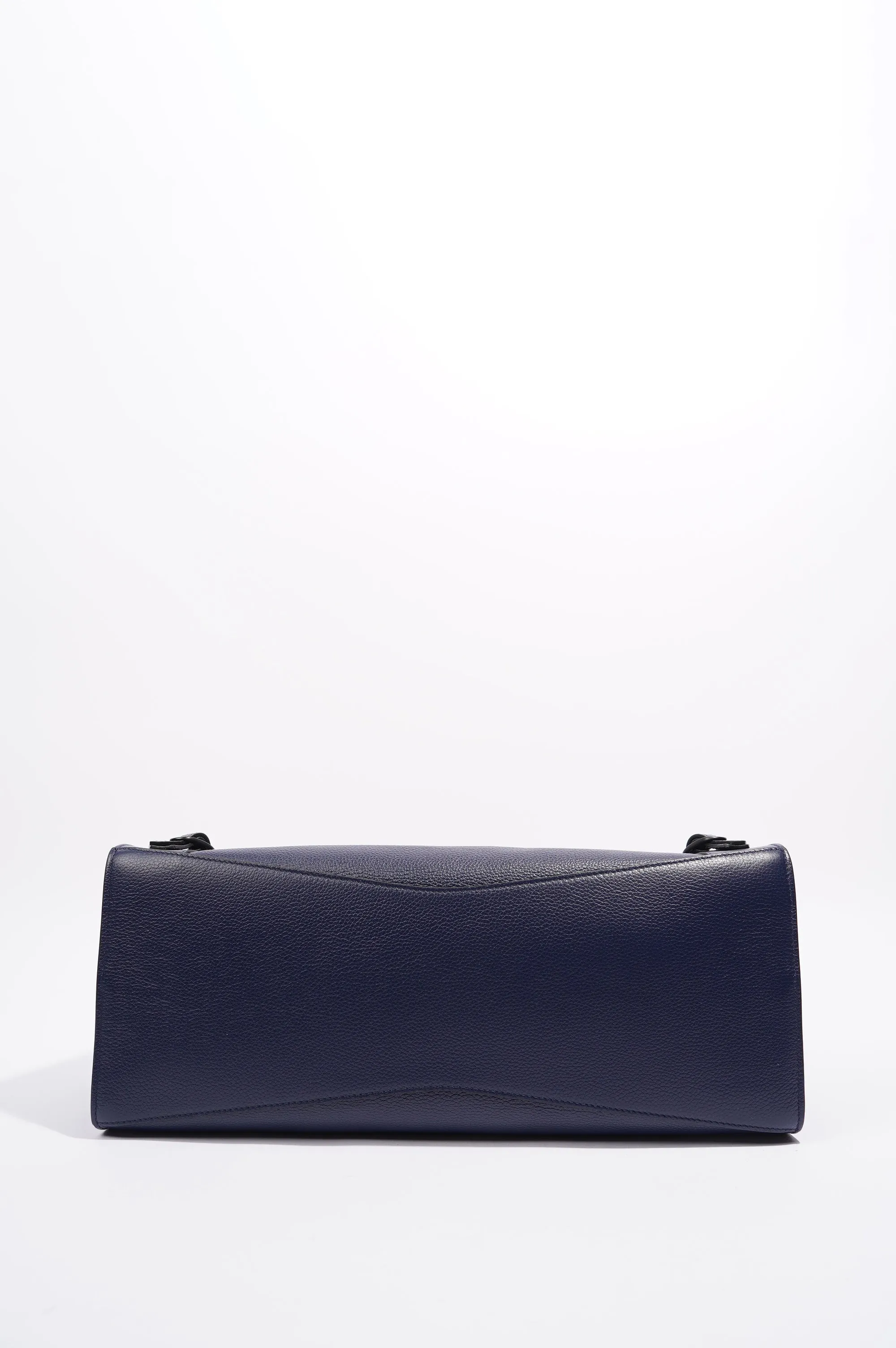 Balenciaga Womens Neo City Bag Navy Leather Medium