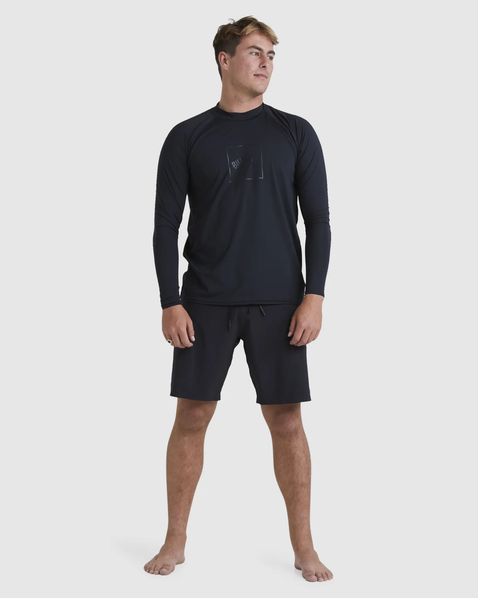 Billabong Boxed Arch Rash Vest - Stealth | SurfStitch