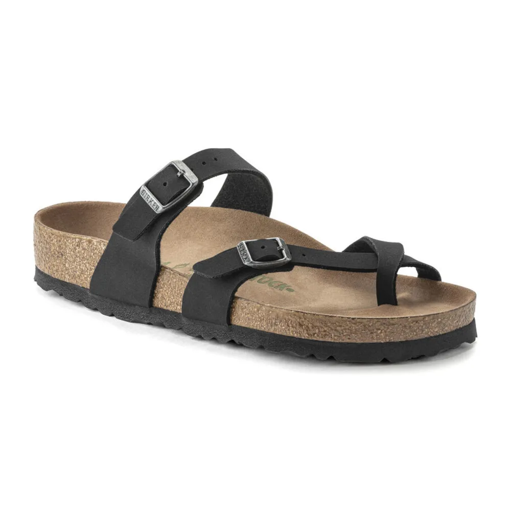 Birkenstock Mayari Vegan Black Birkibuc Women’s Sandals (Regular)