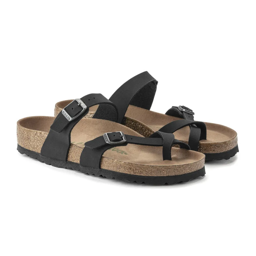 Birkenstock Mayari Vegan Black Birkibuc Women’s Sandals (Regular)