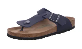 Birkenstock Medina Thong Regular blue  Navy Sandals Birko Flor Vegan