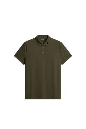 Bison Regular Jacquard Polo / Forest Green