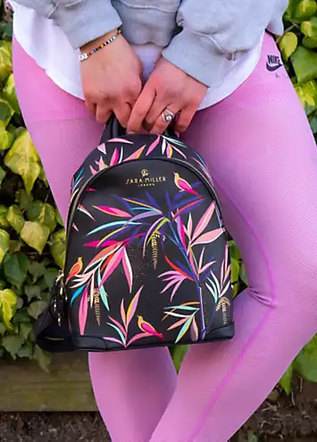 Black Bamboo Mini Backpack by Sara Miller | Look Again