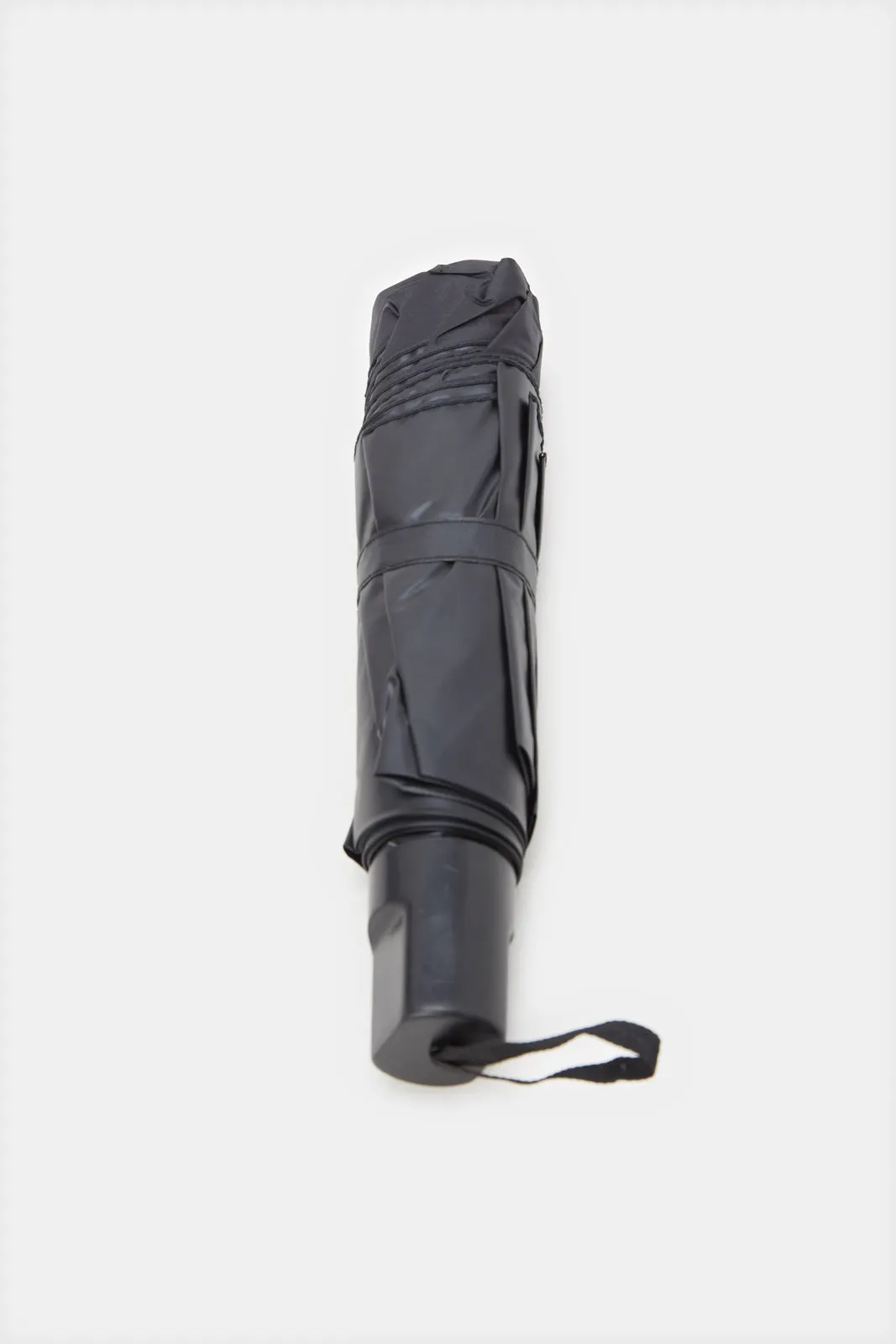 Black Solid Foldable Umbrella