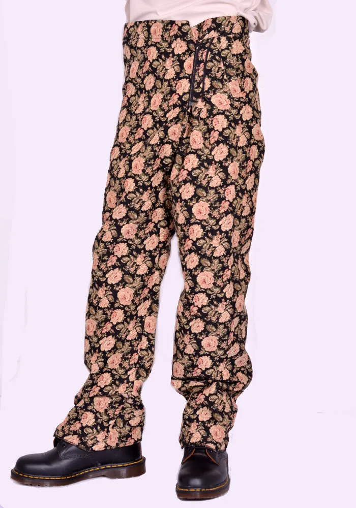 BLESS N 78 3080 SMLXL LONG TROUSERS FLOWER GOBELIN BLACK (New season FW24)