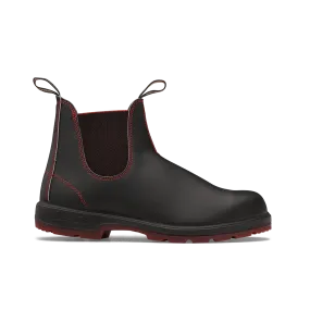 Blundstone Unisex Classic Boot 2342 - Black with Red Herringbone Elastic and Red Sole