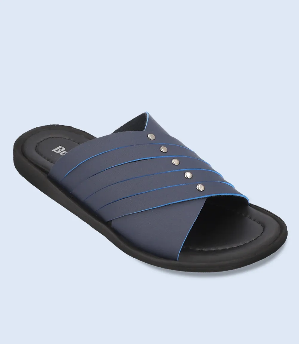 BM4675-BLUE-Men Slipper