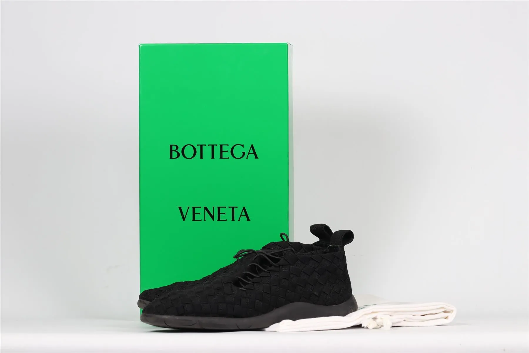 BOTTEGA VENETA MEN'S INTRECCIO ELASTIC SNEAKERS EU 43 UK 9 US 10