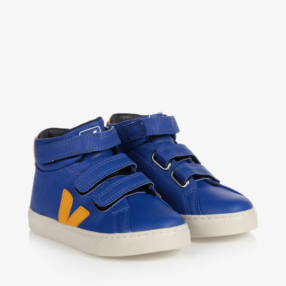 Boys Blue & Orange Esplar Velcro Trainers