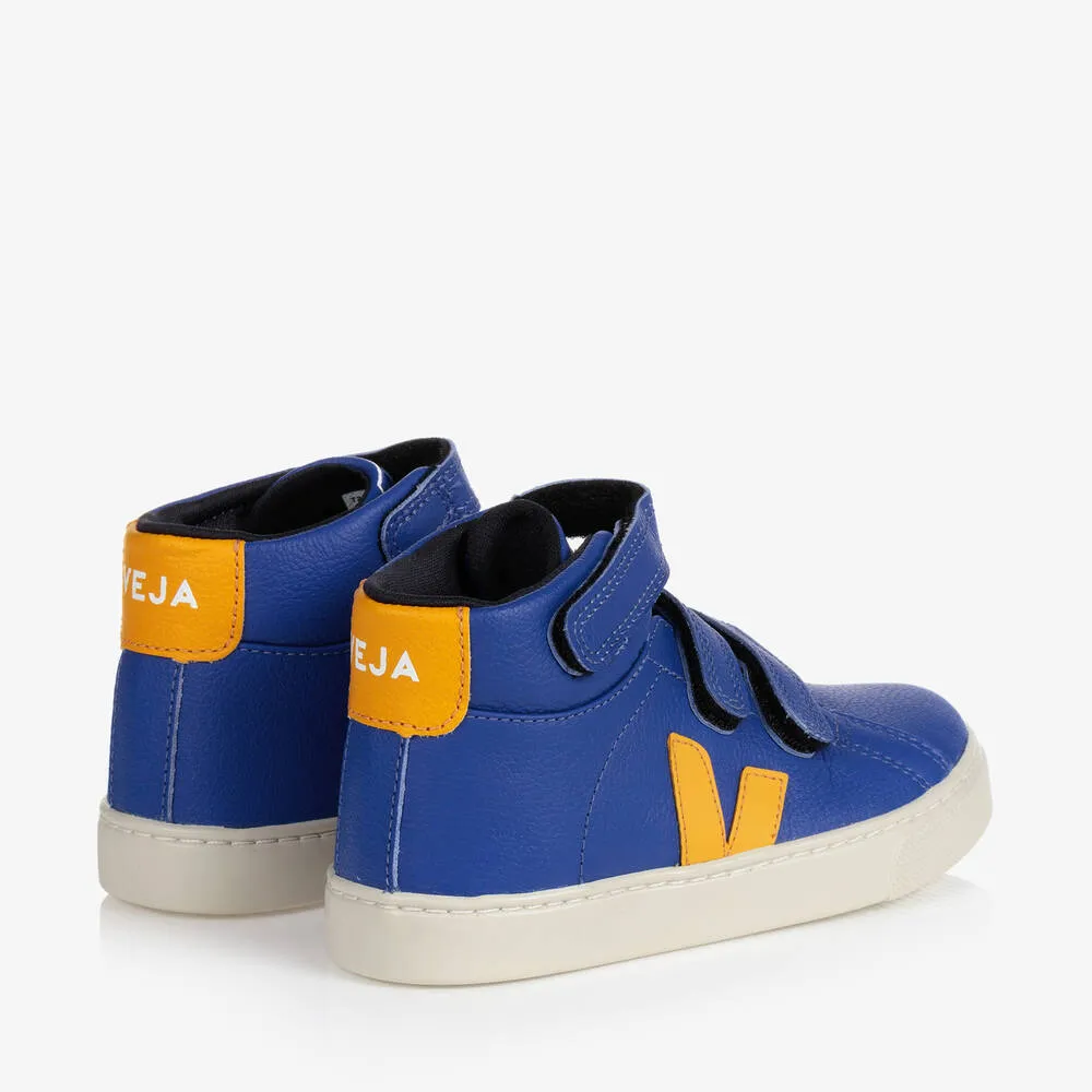 Boys Blue & Orange Esplar Velcro Trainers