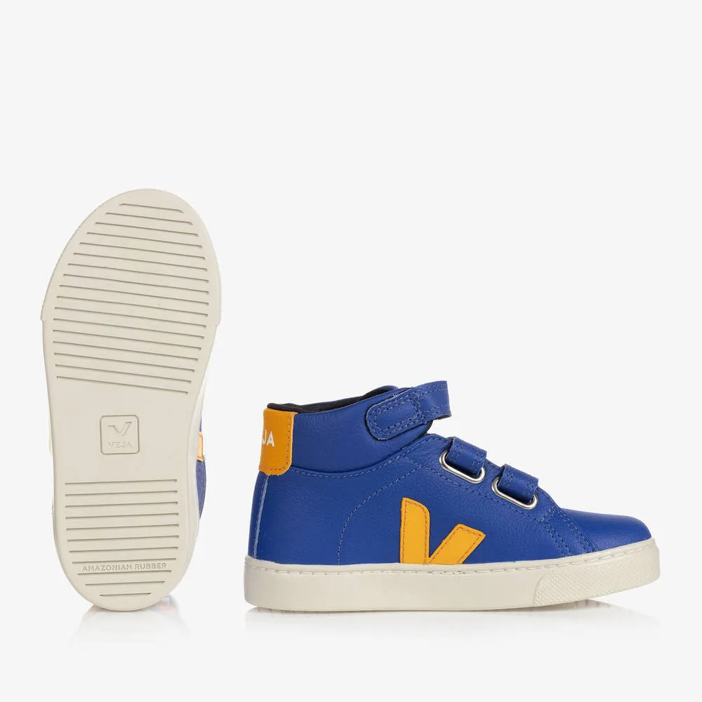 Boys Blue & Orange Esplar Velcro Trainers