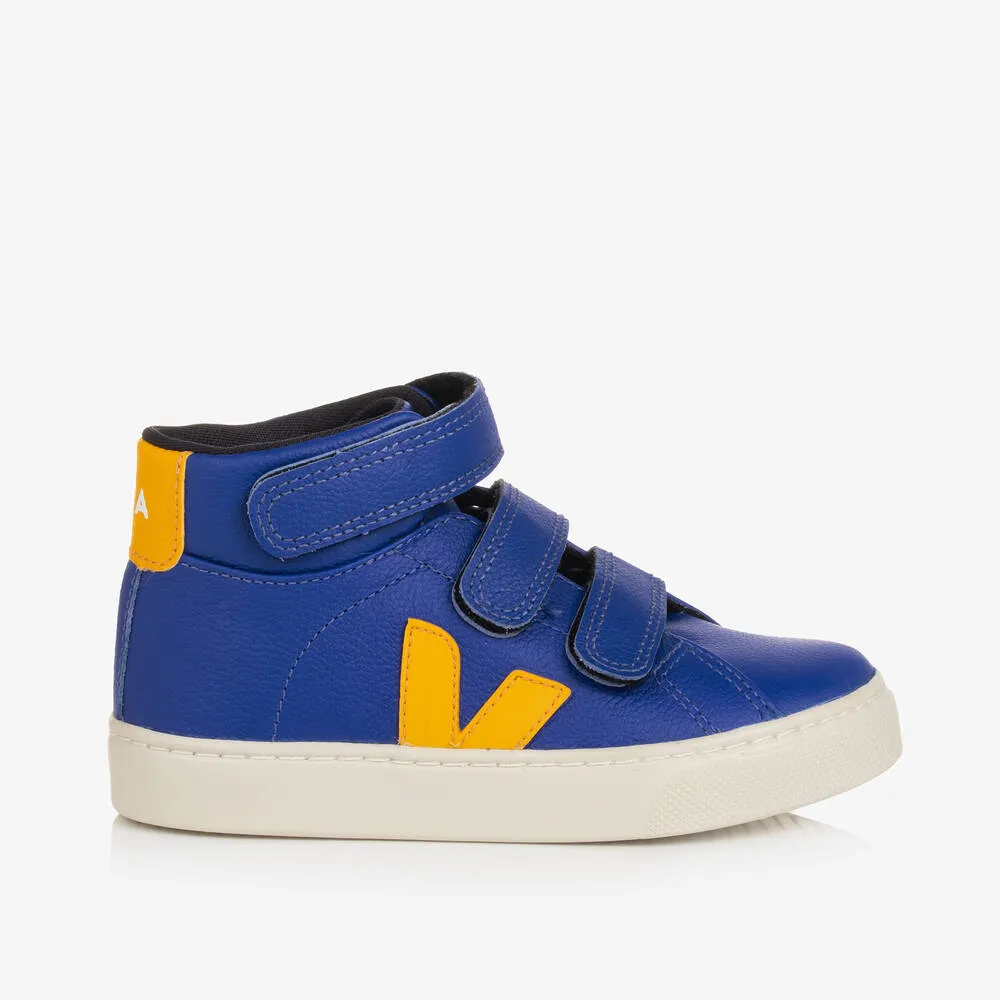 Boys Blue & Orange Esplar Velcro Trainers