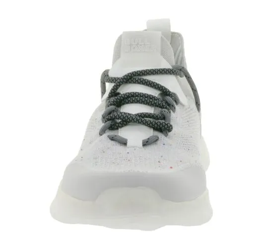 BULLBOXER sneakers da donna e da uomo in look lavorato a maglia 069X28278A WHLG bianco