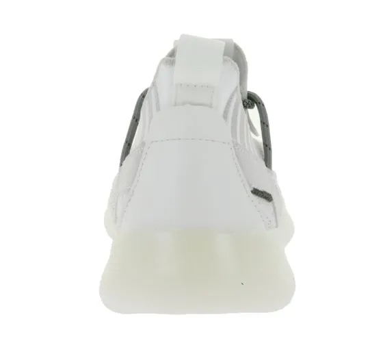 BULLBOXER sneakers da donna e da uomo in look lavorato a maglia 069X28278A WHLG bianco