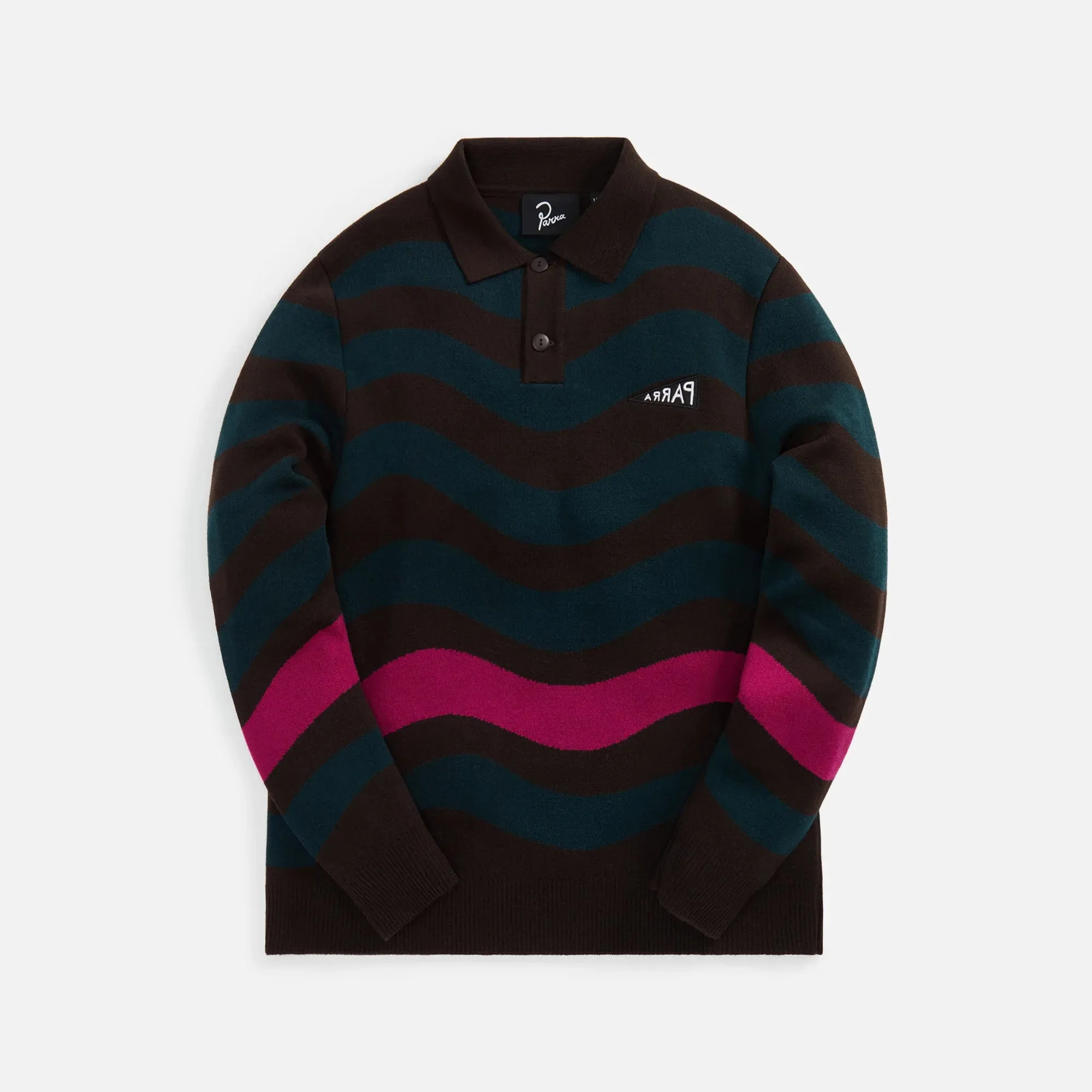 by Parra One Weird Wave Knitted Pullover - Chocolate