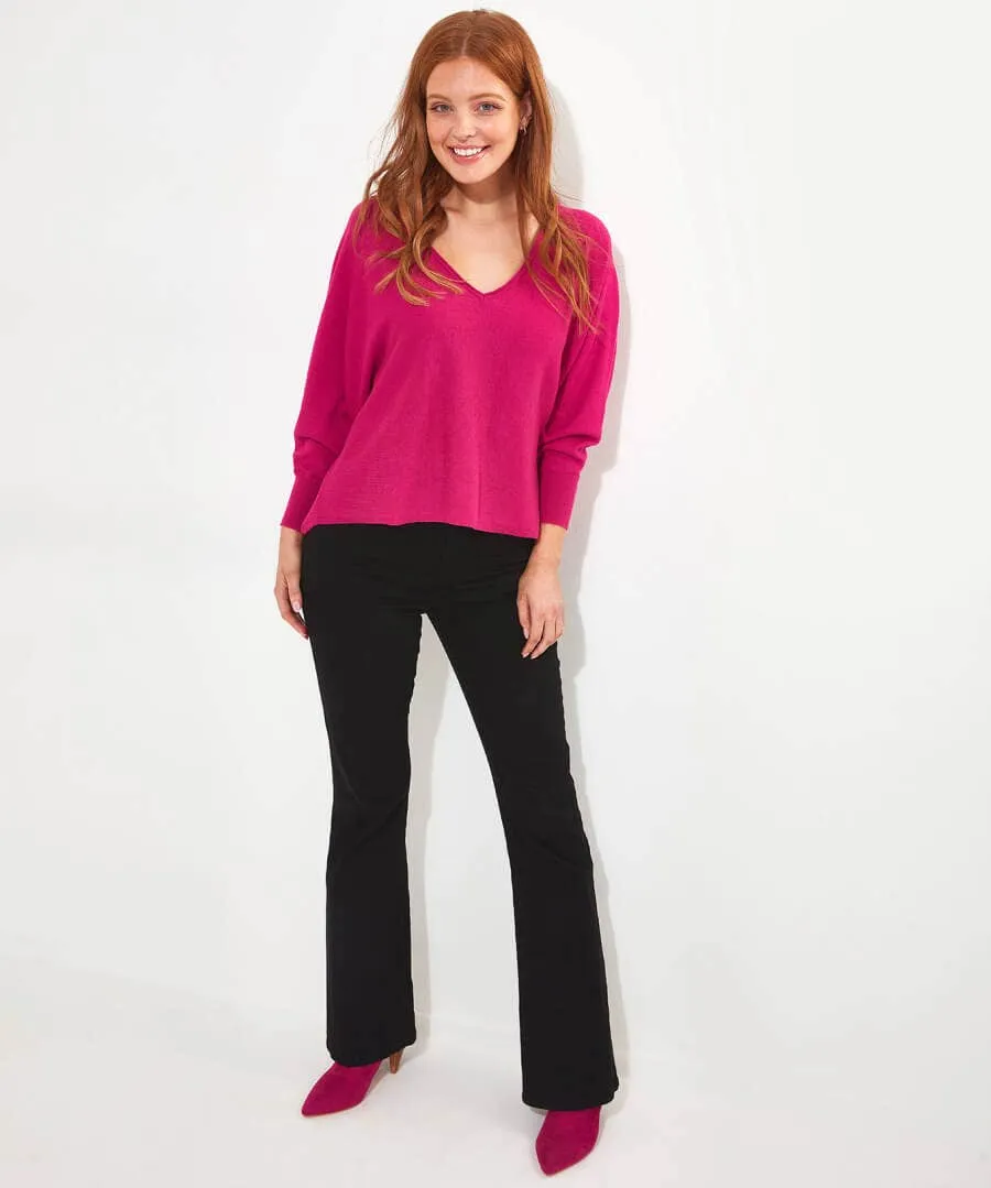 Camille Relaxed V-Neck Jumper