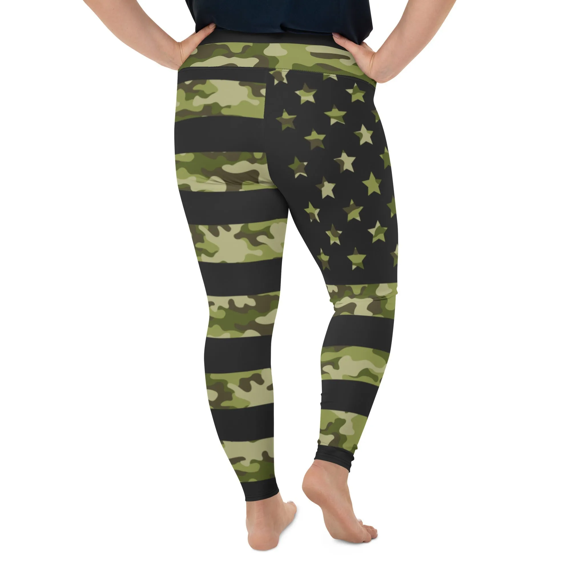 Camo Patriotic Plus Size Leggings