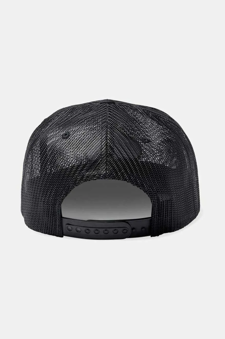 Canine Full Mesh Trucker Hat - Black/Black