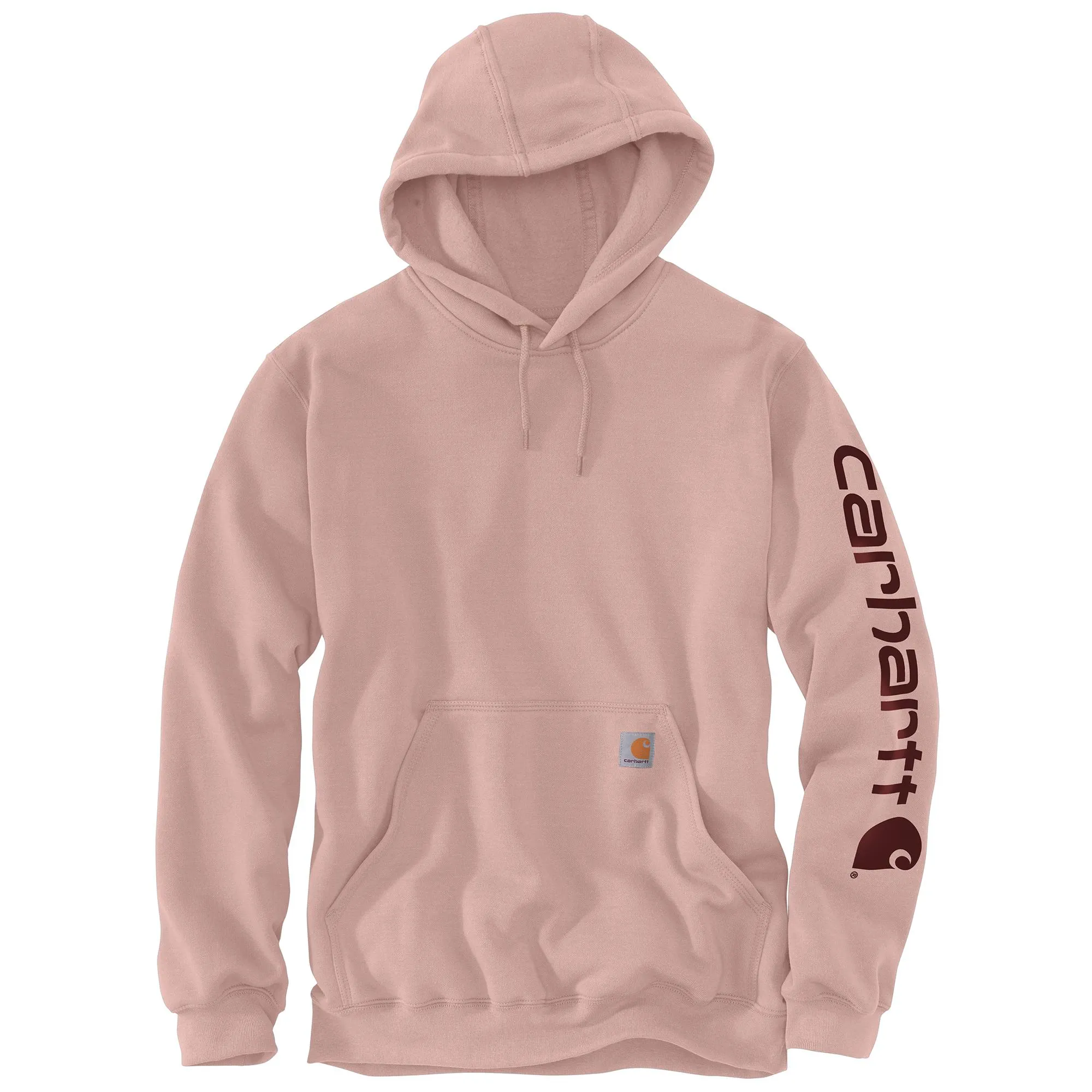 Carhartt Men's Signature Logo Hooded Pullover Sweatshirt