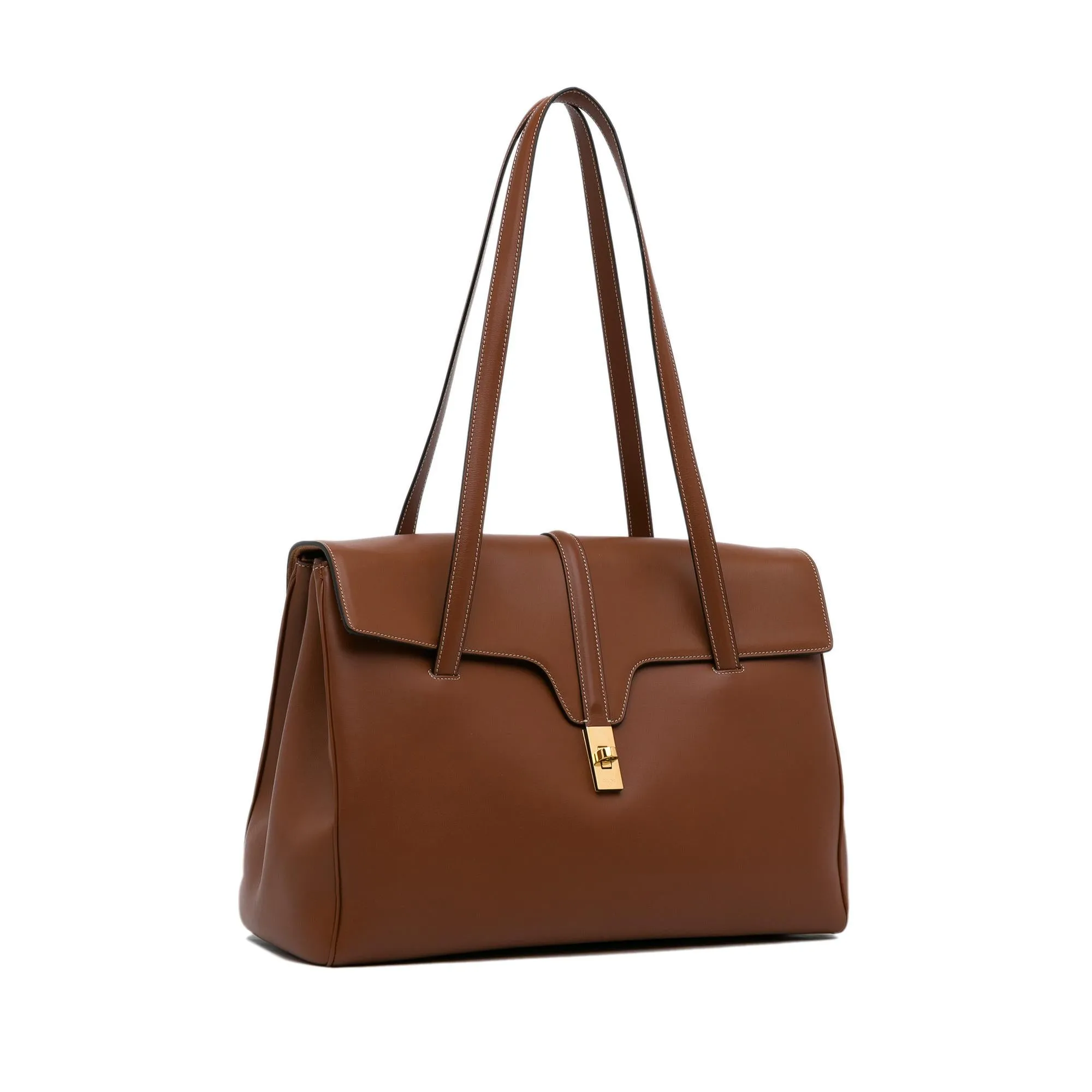 Celine Large Soft 16 Leather Shoulder Bag (SHG-hfyhJ2)