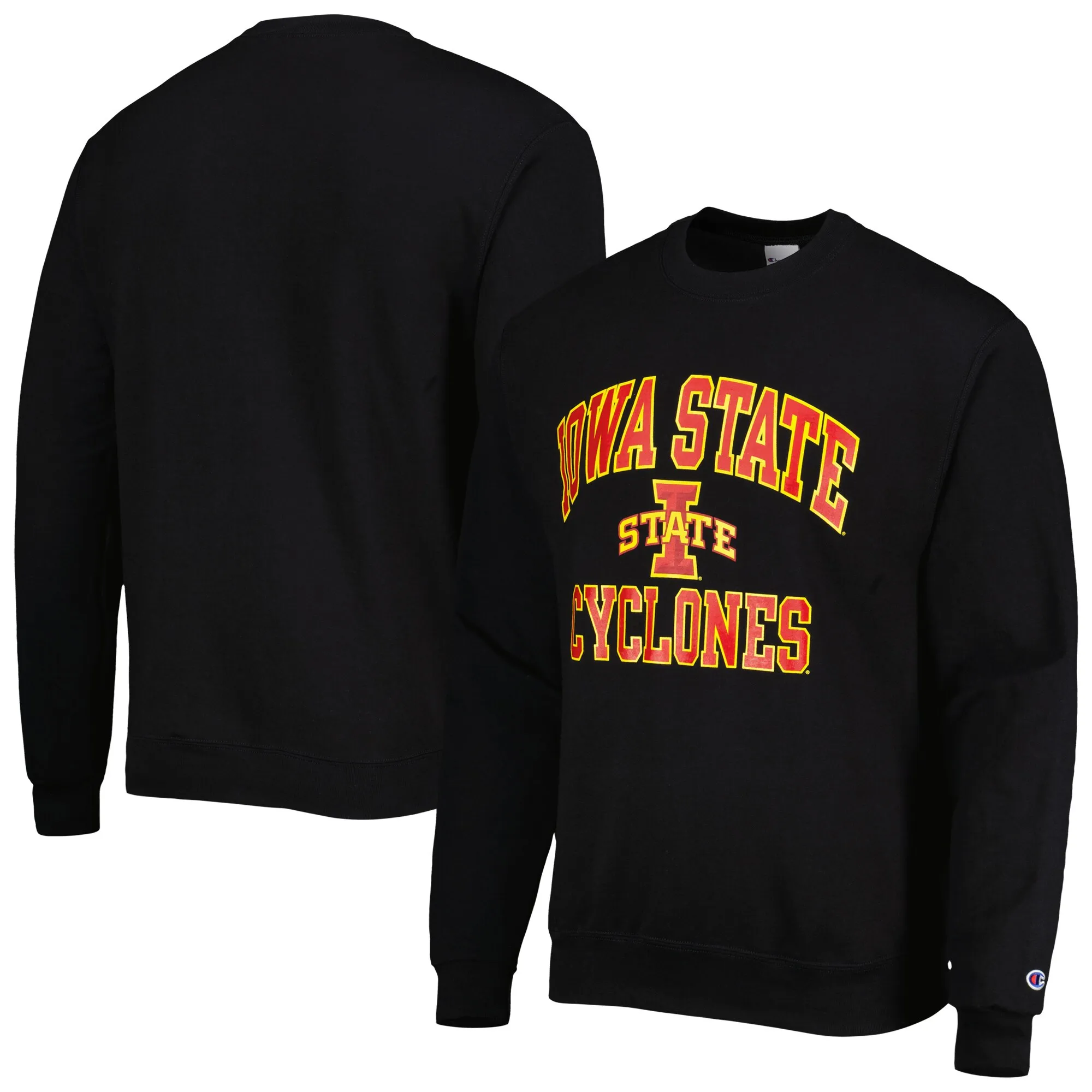 Champion Iowa State Cyclones Black High Motor Pullover Sweatshirt