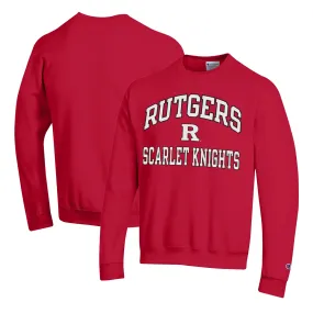 Champion Rutgers Scarlet Knights Scarlet High Motor Pullover Sweatshirt