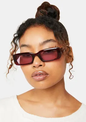 Cherry Supernova Rectangle Sunglasses-