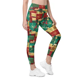 Christmas Presents Leggings With Pockets