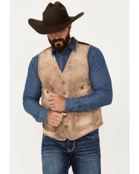 Cody James Men's White Buffalo Suede Vest