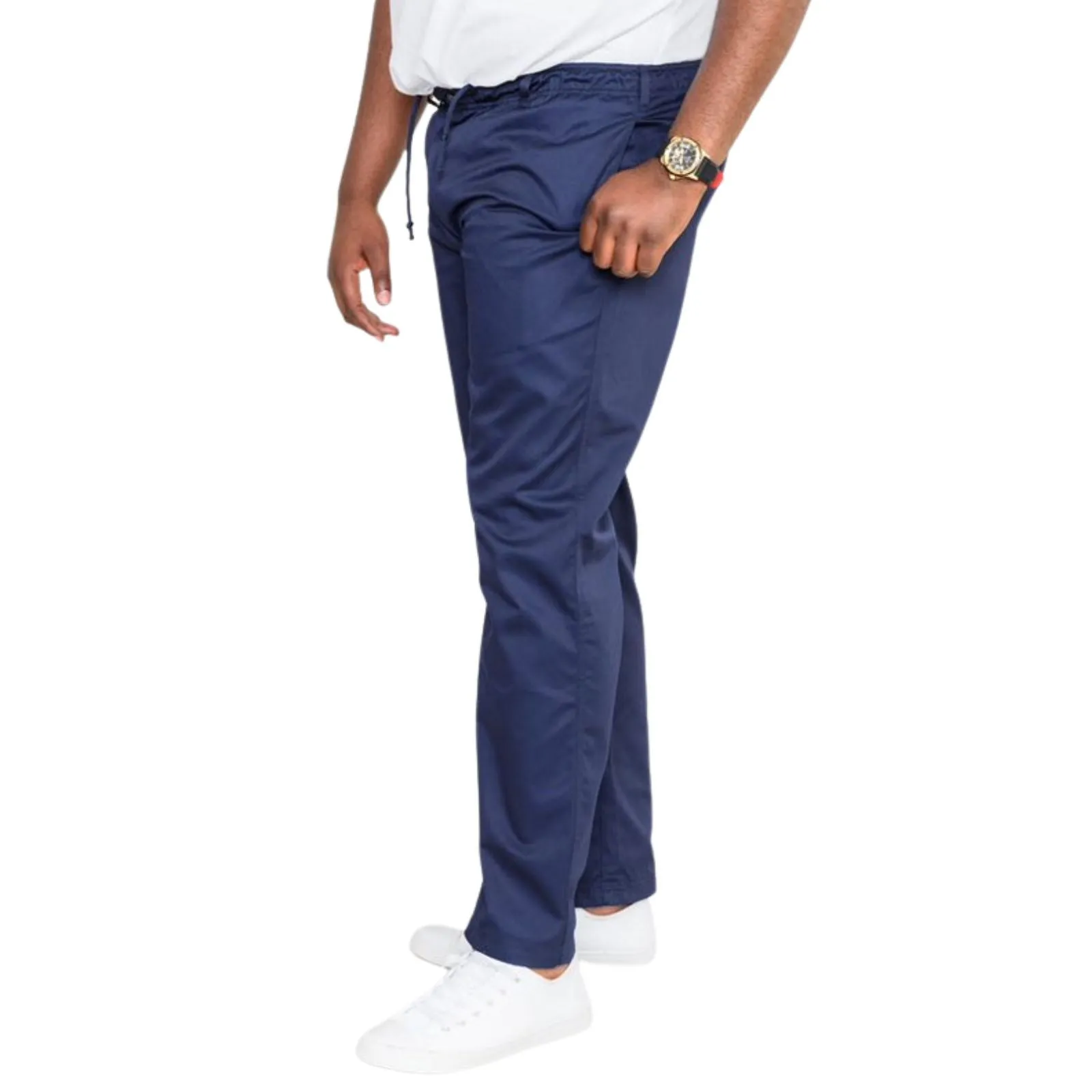 D555 Mens Basilio Big & Tall Kingsize Elastic Waist Rugby Trousers