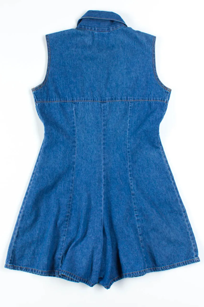 Denim Sleeveless Romper